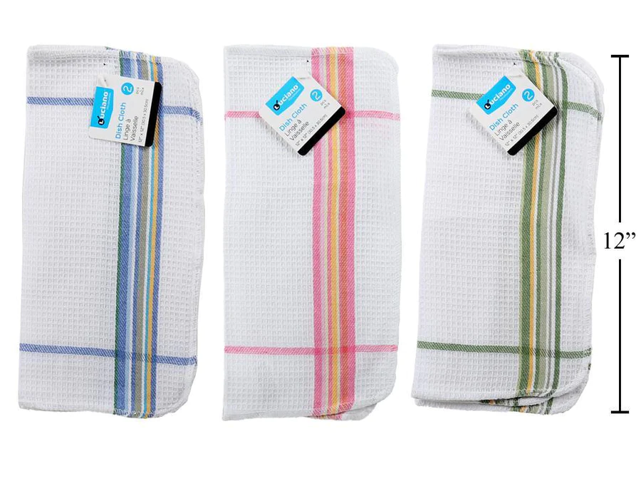 luciano waffle dish cloth 2pc 80237 image 1