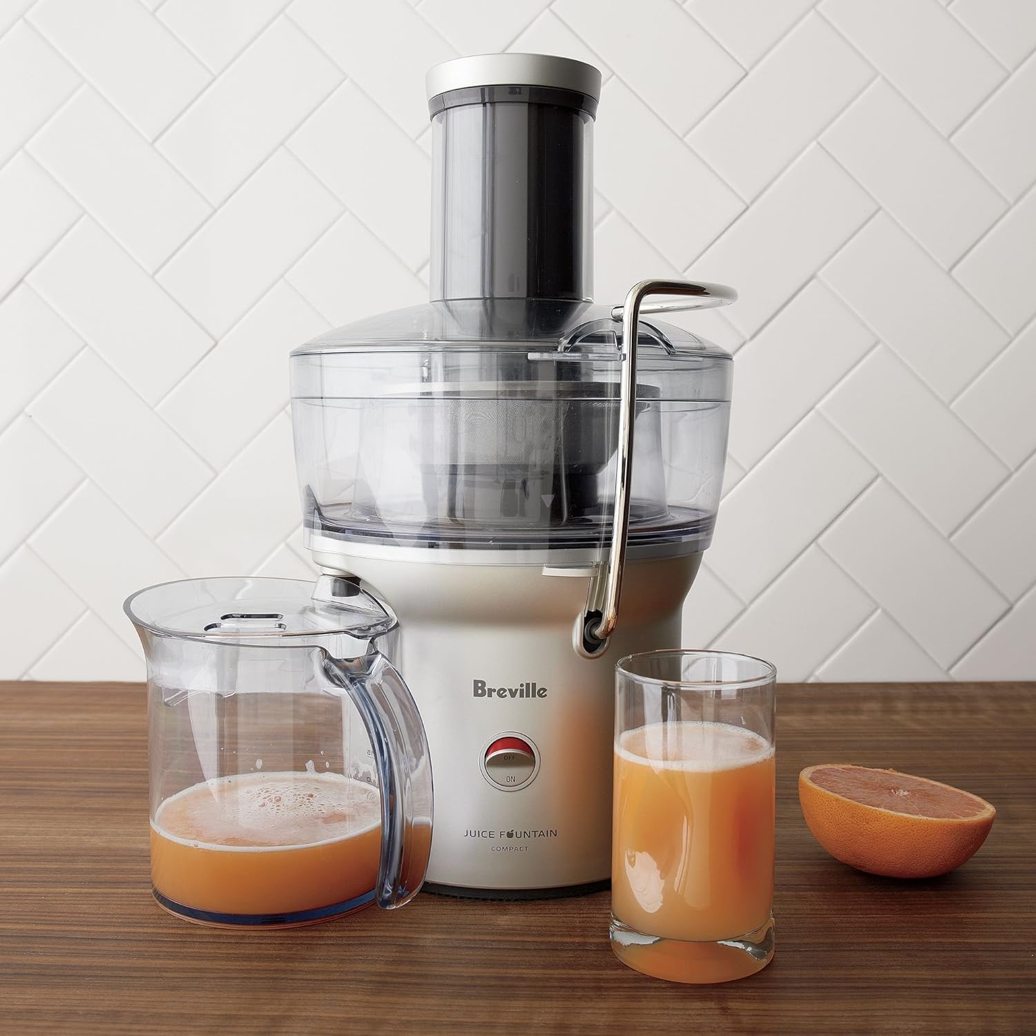 breville juice extractor bje200sil 700w 1 speed the juice fountain compact image 3