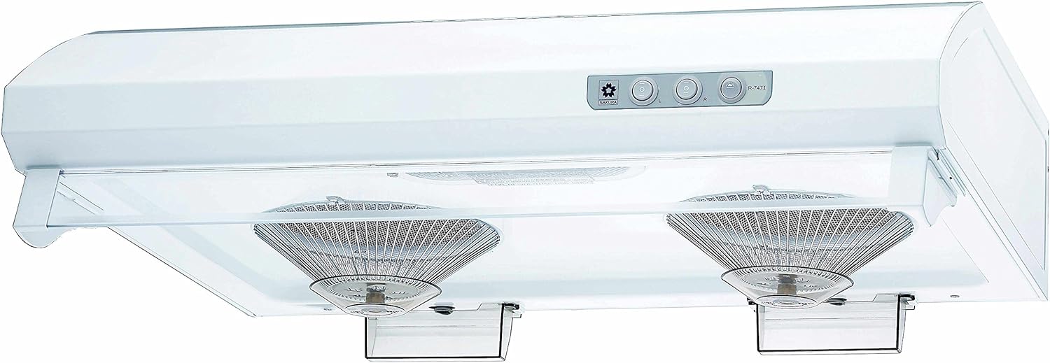 sakura kitchen range hood r747ii 30w 30 white image 2