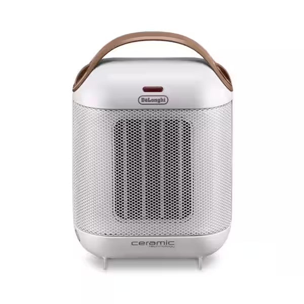 delonghi compact ceramic heater 1500w thermostat tio over switch fan only setting white hfx30c15 w image 1