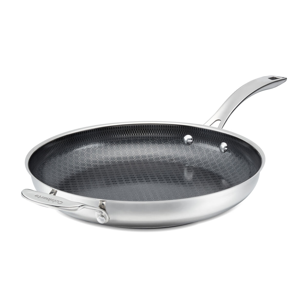cuisinart fusionplus™ skillet fps22 30hc 12 stainless steel with helper handle image 1
