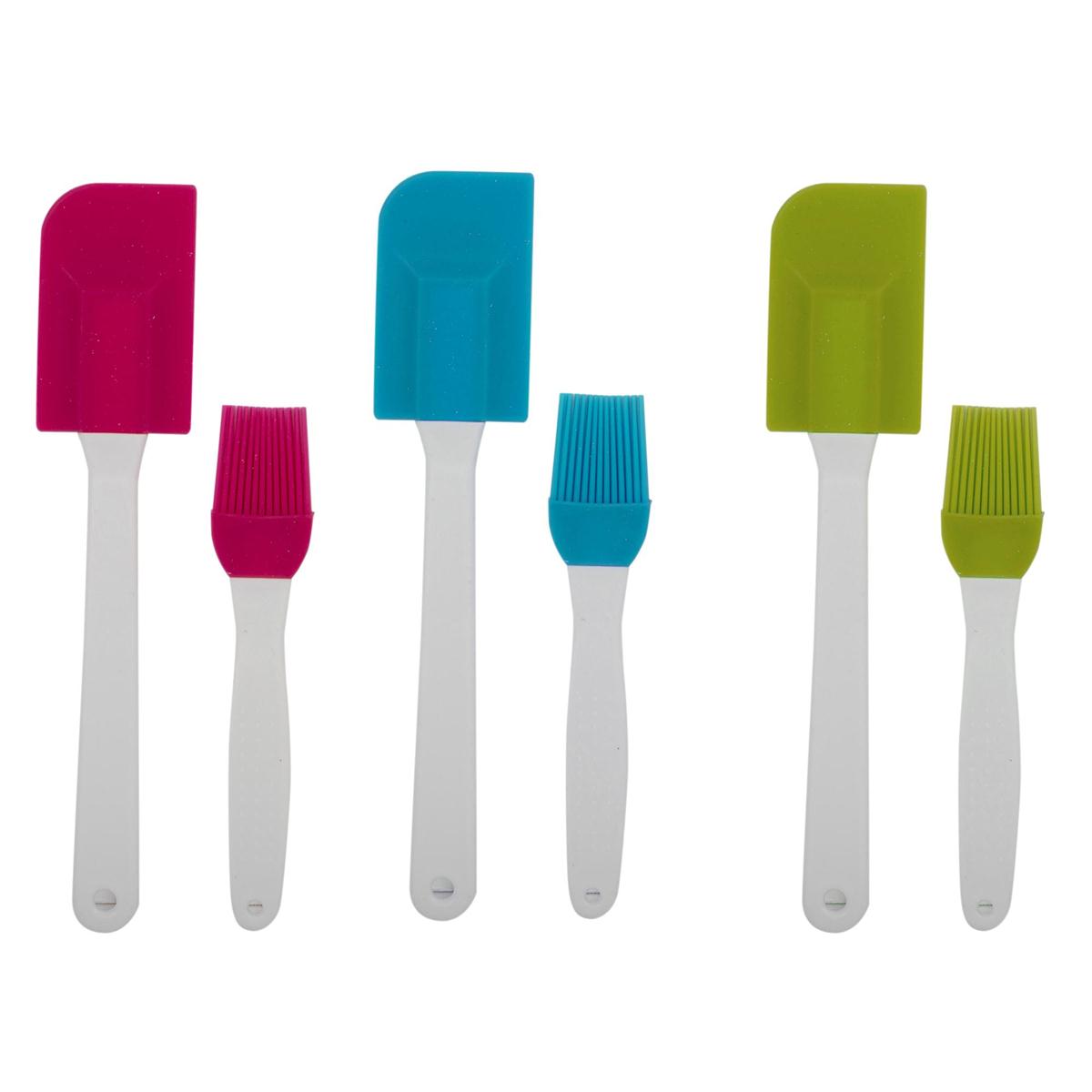 luciano 80507 silicone spatula pastry brush set image 2