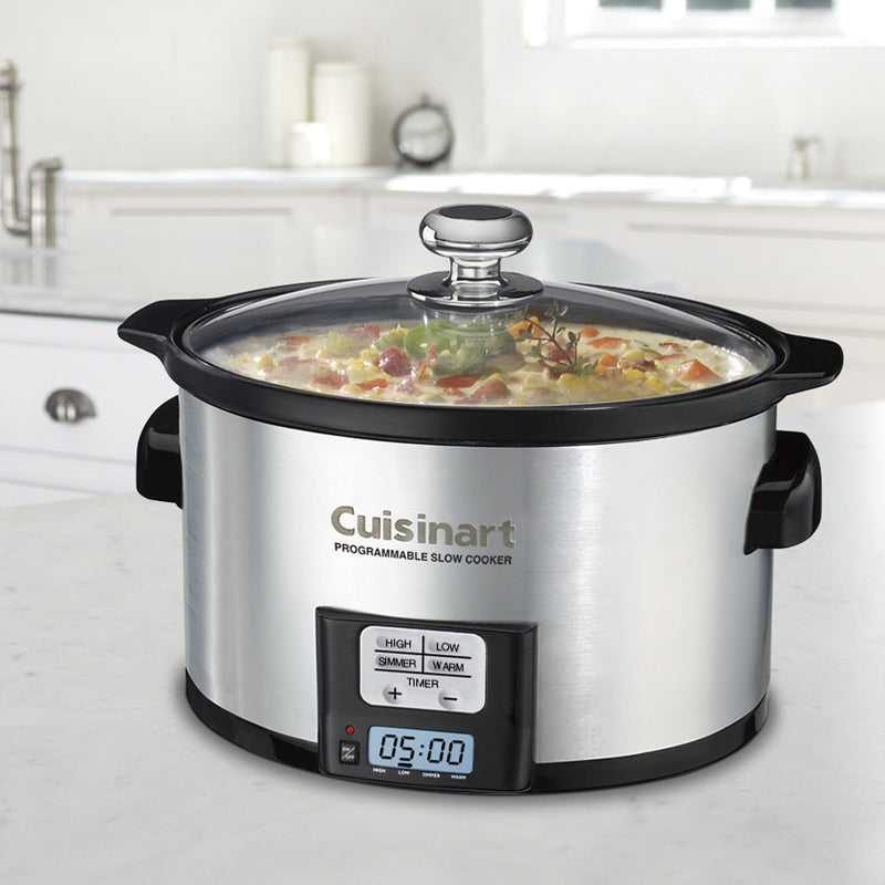 cuisinart slow cooker 3 5 qt brushed s s psc 350c image 3