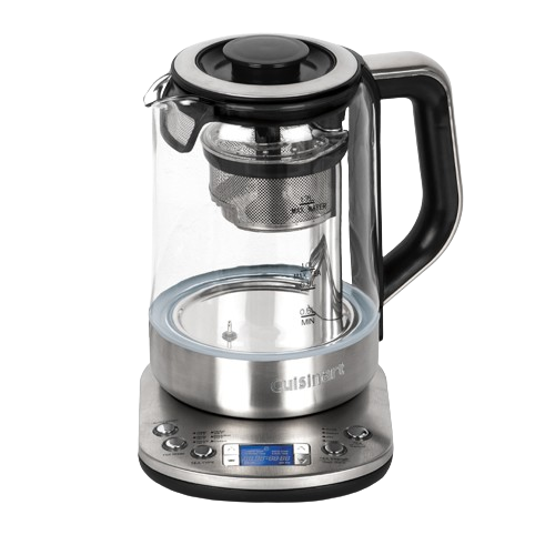 cuisinart tea steeper amp kettle 1500w 1 0l tea 1 0l water s s amp glass body tea 200c image 3