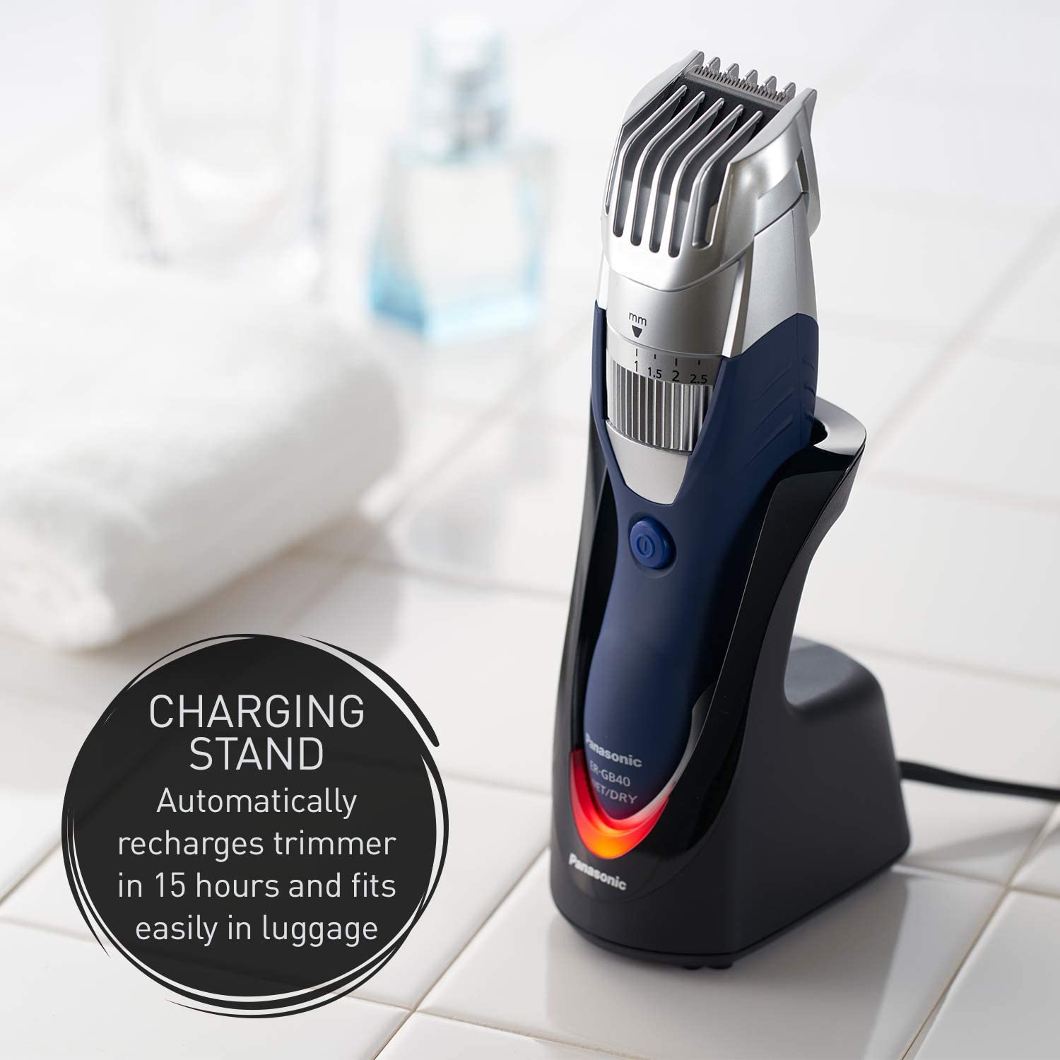 panasonic cordless milano hair beard trimmer er gb40s image 3