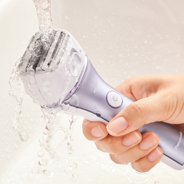panasonic ladies shaver 4 hypoallergenic blades wet dry rechargeable es wl80 image 8