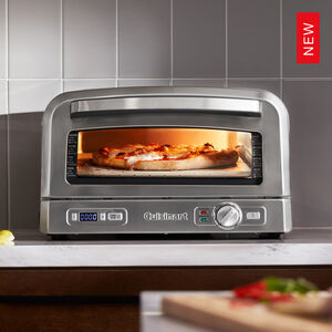 cuisinart indoor pizza oven 1800w incl 12 5 heat conducting pizza stone deep dish pan amp pizza peel cpz 120c image 3