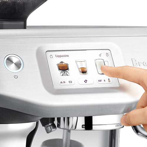 breville the barista touch impress espresso maker bes881bss 1750w touch screen brushed stainless steel image 9