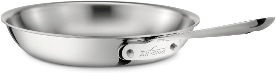 all clad d3 fry pan 12 polished s s induction compatible 4112 image 1