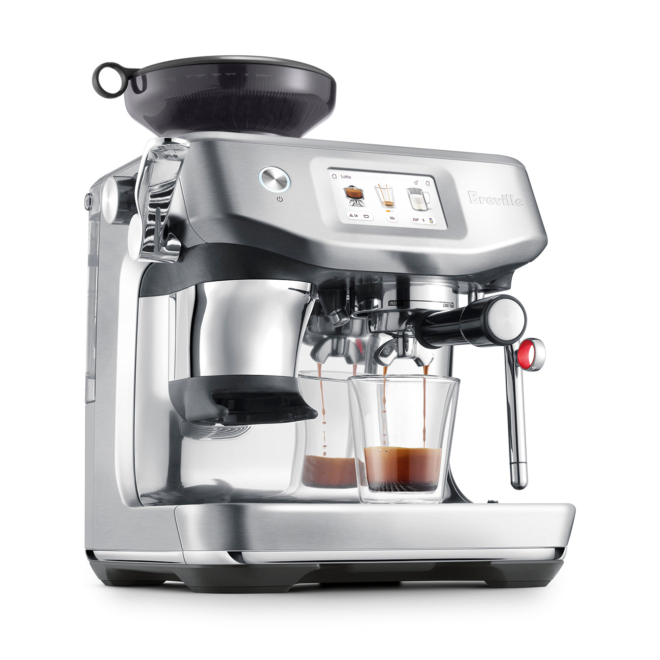 breville the barista touch impress espresso maker bes881bss 1750w touch screen brushed stainless steel image 6