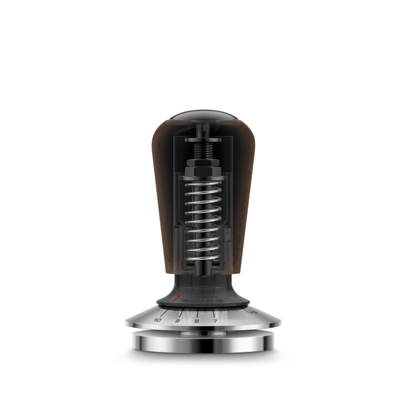breville the force gauge tamper™ bea202wl 54mm walnut image 3