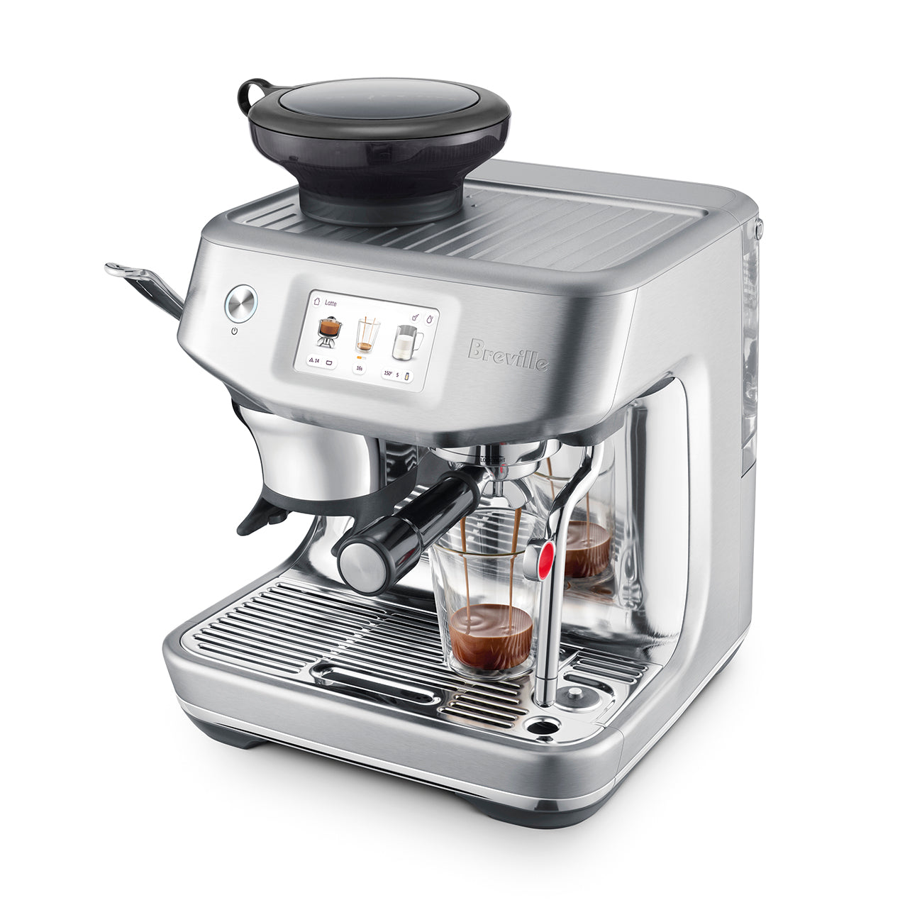 breville the barista touch impress espresso maker bes881bss 1750w touch screen brushed stainless steel image 5
