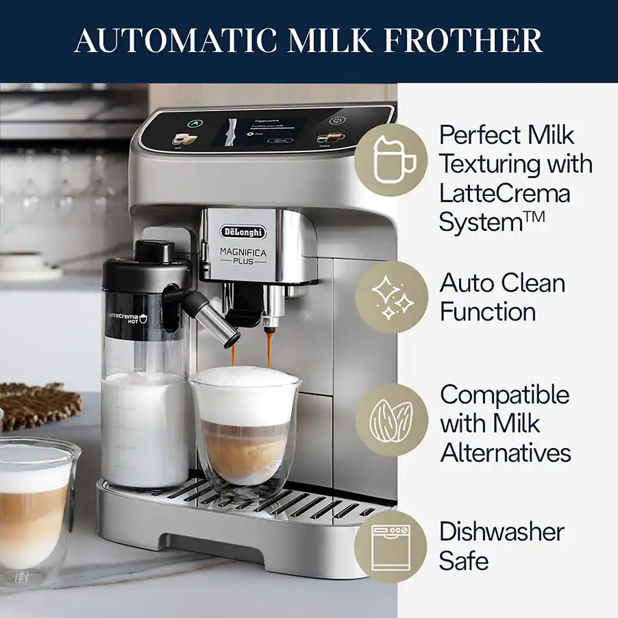 delonghi magnifica plus ecam32070sb fully automatic espresso maker image 5
