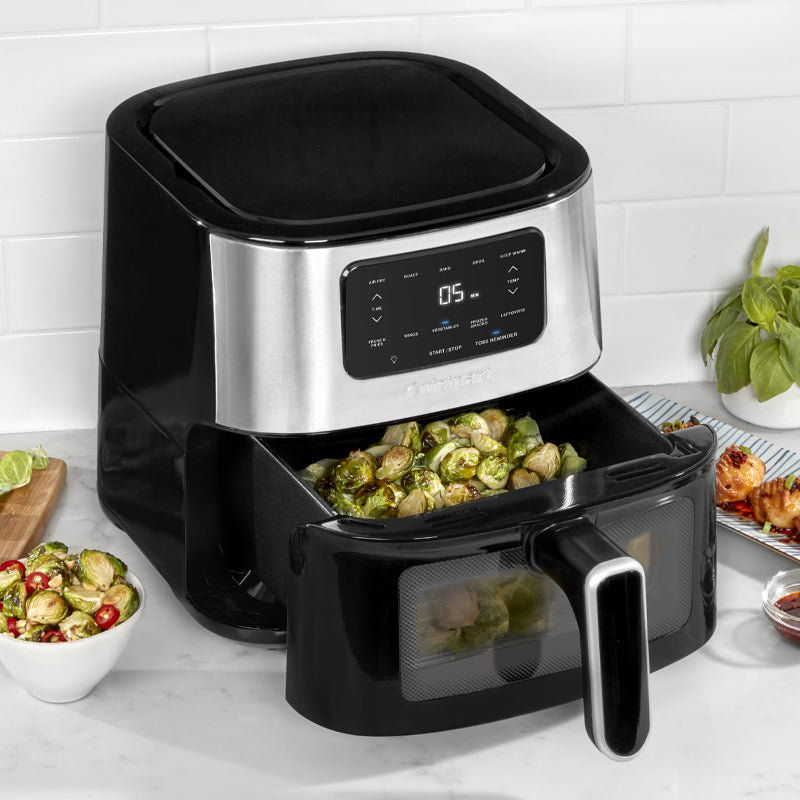 cuisinart air fryer 6 quart 5 7 l 1800w digital display w 5 air fry presets air 200c image 3