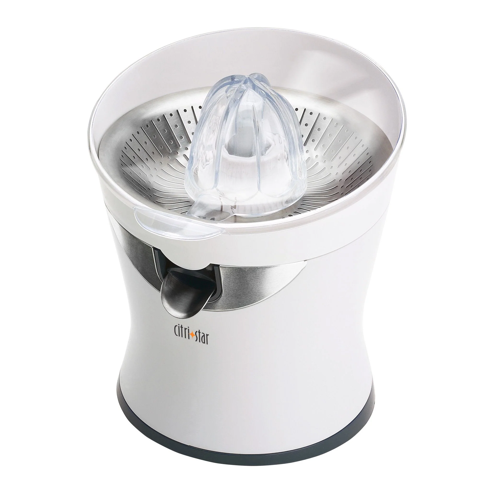 tribest citristar citrus juicer 50w s s screen spout interchangeable reams white cs 1000 a image 4