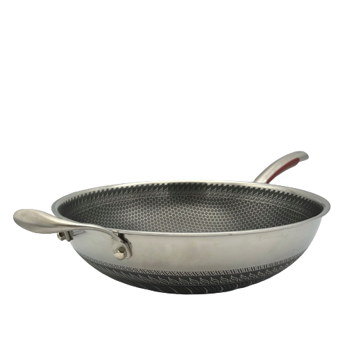 healthy bear targu hybrid wok 32cm with glass lid bc hw32n image 2