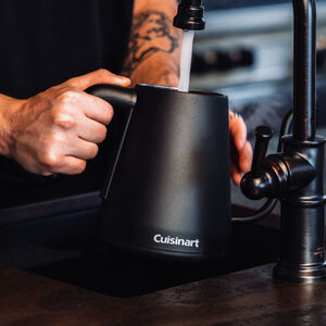 cuisinart cordless gooseneck kettle 1 0l 1200w variable temperature 140 deg 212 deg f s s body w matte black finish gk 1c image 3