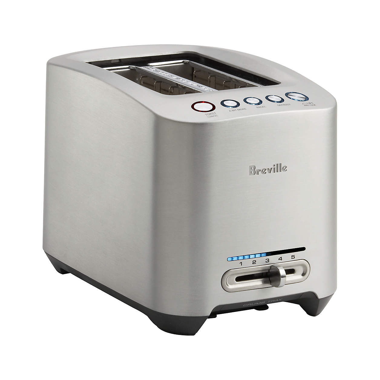 breville toaster bta820bss 2 slice the smart toaster image 1