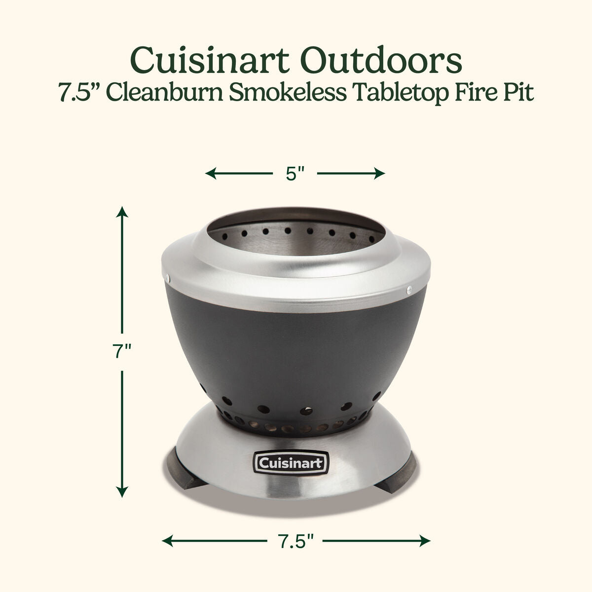 cuisinart tabletop fire pit coh 755pc cleanburn smokeless image 3