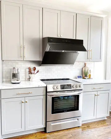 sakura kitchen rangehood 30 wide with baffle filter polished s s dual dc motor touch screen r3311 30hs image 6