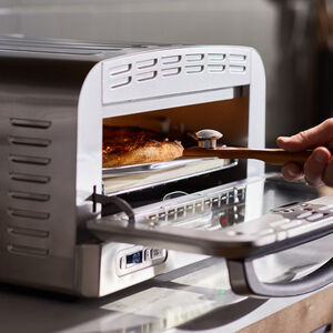 cuisinart indoor pizza oven 1800w incl 12 5 heat conducting pizza stone deep dish pan amp pizza peel cpz 120c image 4