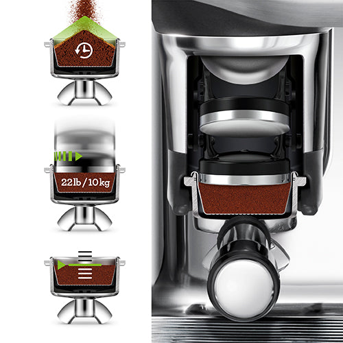 breville the barista touch impress espresso maker bes881bss 1750w touch screen brushed stainless steel image 12