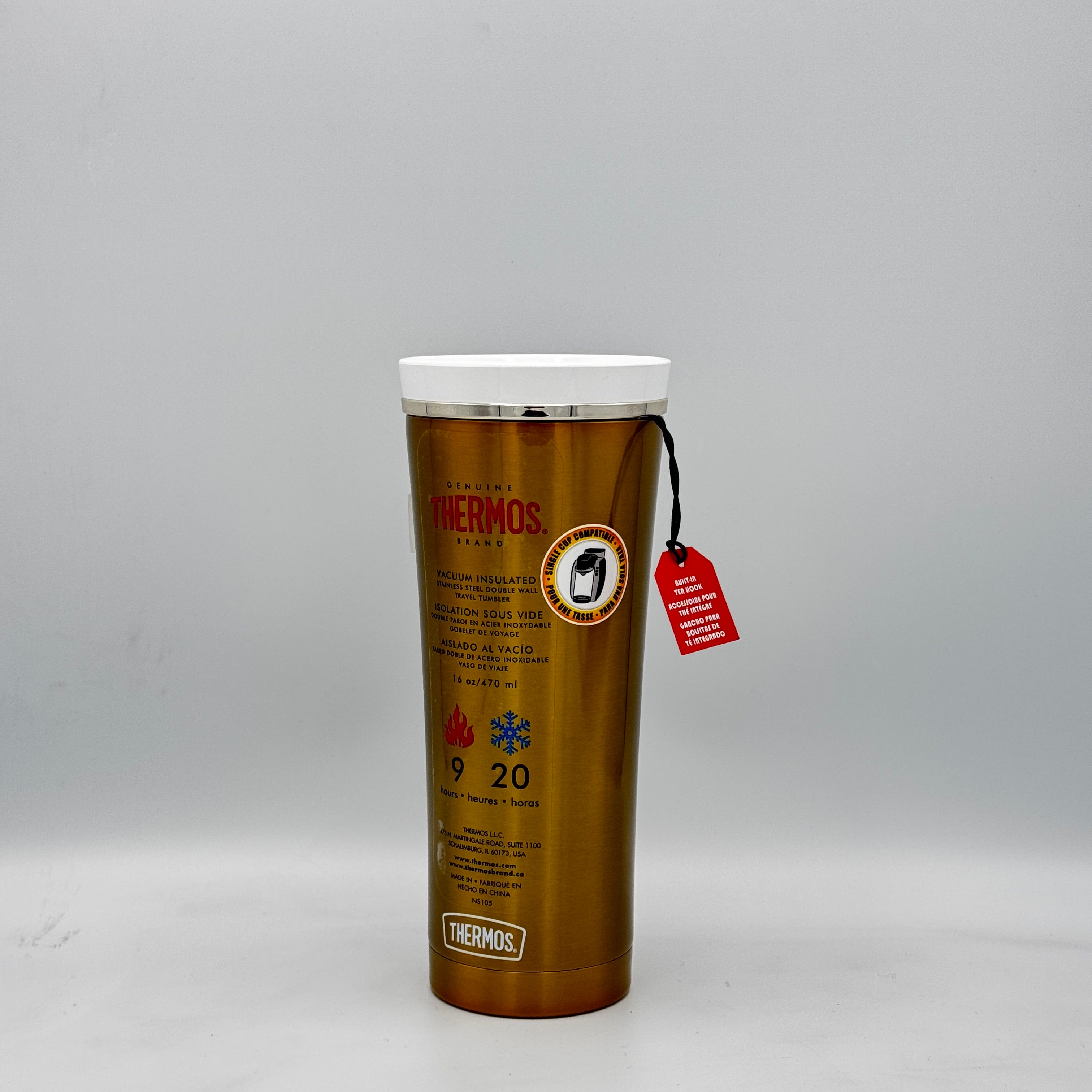 thermos ns 105 series 470ml travel mug gold image 1