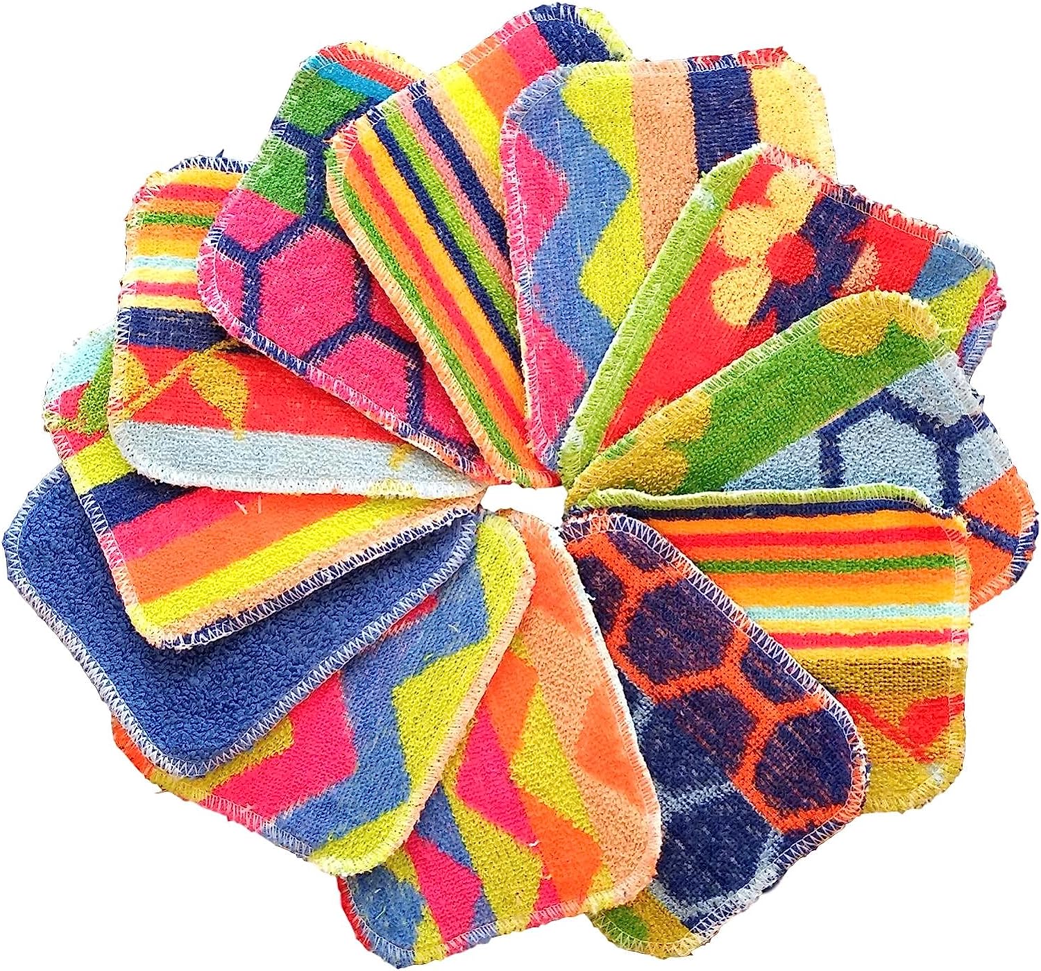 worlds best flat pot scrubbers 1 pack assorted design colour item v image 2