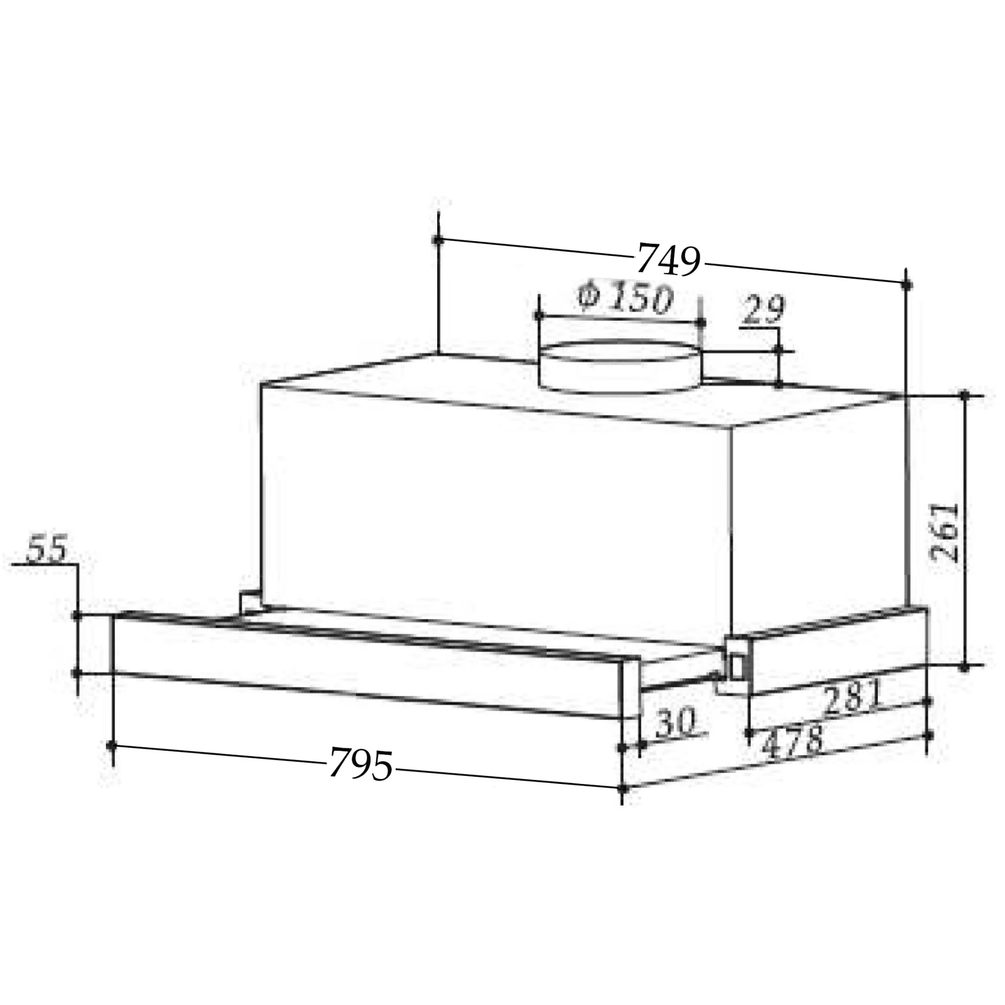 sakura hideaway rangehood 24 wide single motor 500 cfm sa1000 24hs image 5