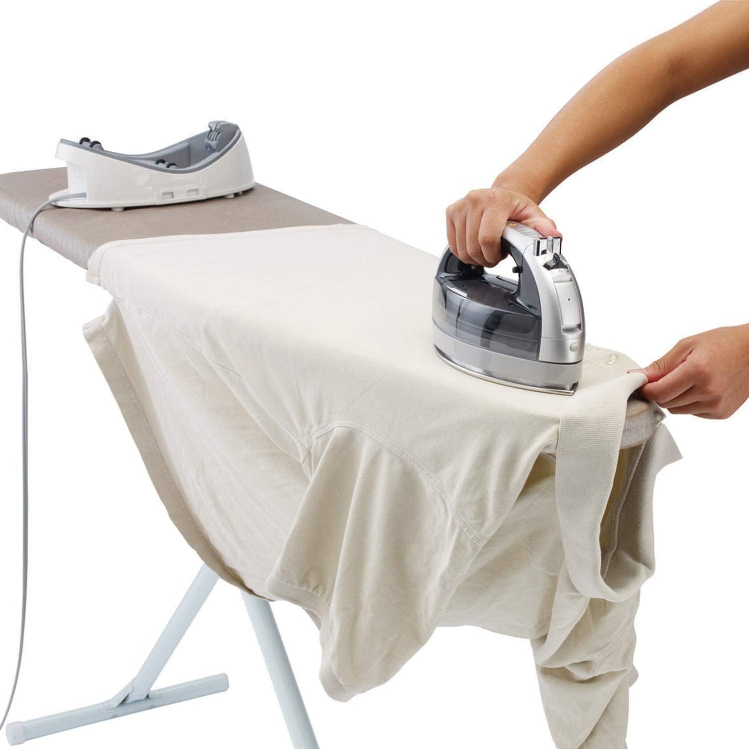 panasonic cordless iron 360 quick cord reel stainless steel soleplate 1500w blue amp black ni wl600 image 2