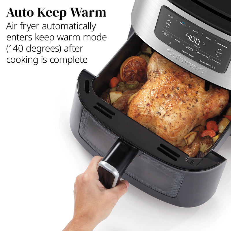 cuisinart air fryer 6 quart 5 7 l 1800w digital display w 5 air fry presets air 200c image 7