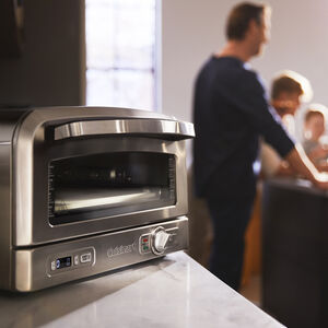cuisinart indoor pizza oven 1800w incl 12 5 heat conducting pizza stone deep dish pan amp pizza peel cpz 120c image 6