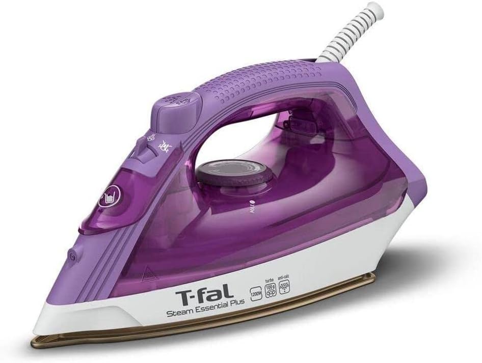t fal steam iron steam essential plus 20g 100g min 1200w fv1955q1 image 1