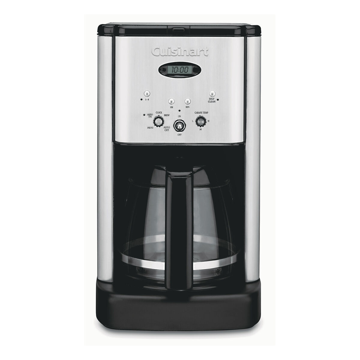 cuisinart coffee maker dcc 1200nasc programmable 12 cup glass carafe stainless steel black image 1