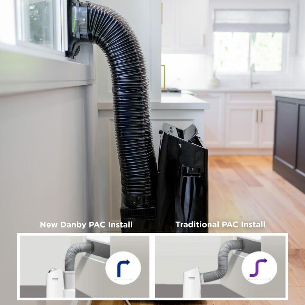 dpa120b9ibdb rf danby portable air conditioner 14 000 btu h dual hose black refurbished image 6