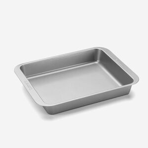 cuisinart non stick bakeware set for toaster oven 3 pc 11 2 x 8 6 baking dish 11 2 rdquo x 10 7 baking pan amp 11 2 x 8 6 broiler pan with rack heavy gauge steel construction amb tob3pkc image 4