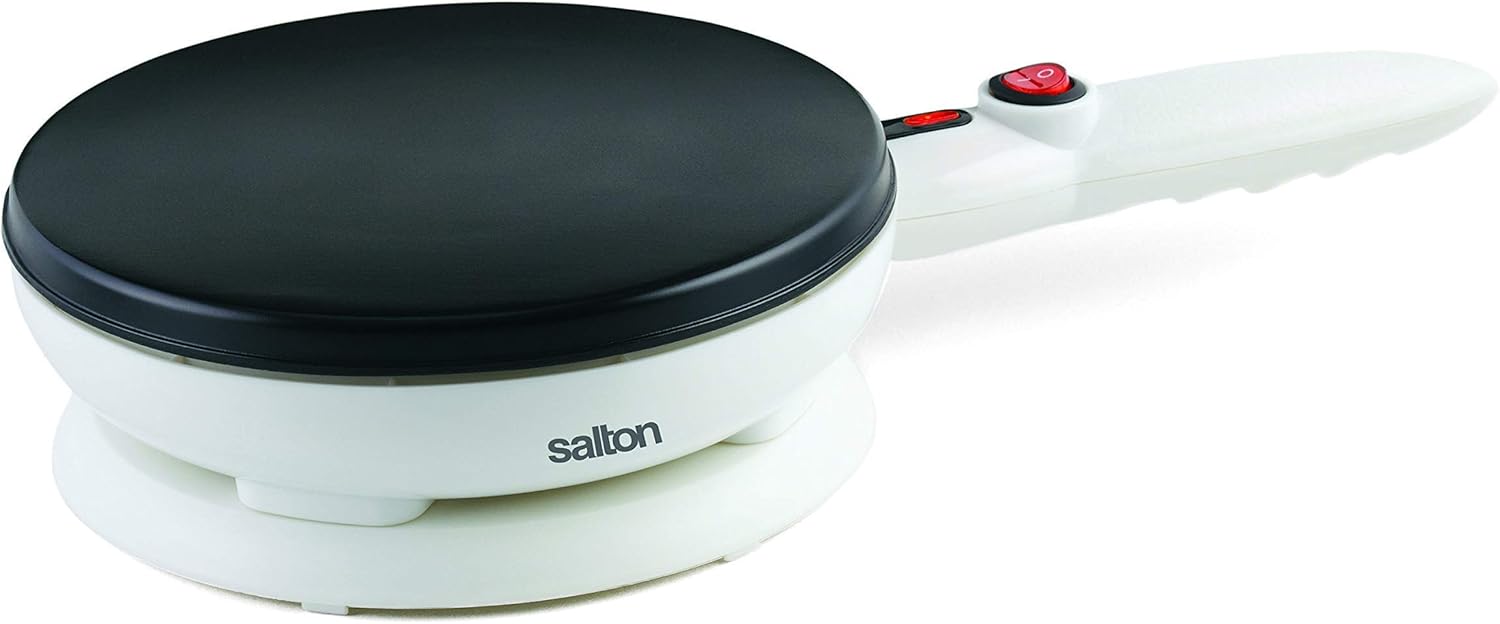 salton crepe tortilla maker 800w cordless white cm 1337 image 1