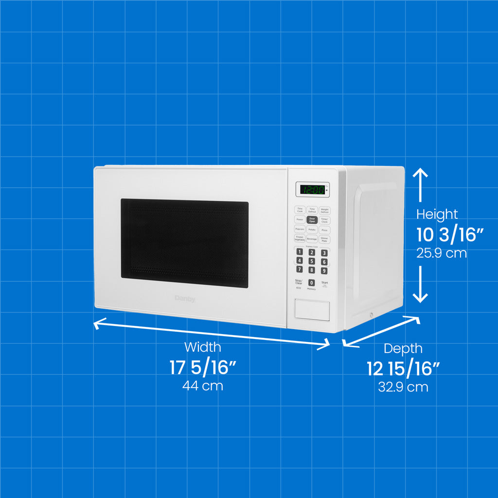danby microwave oven 0 7 cu ft 700w white dbmw0721bww image 2