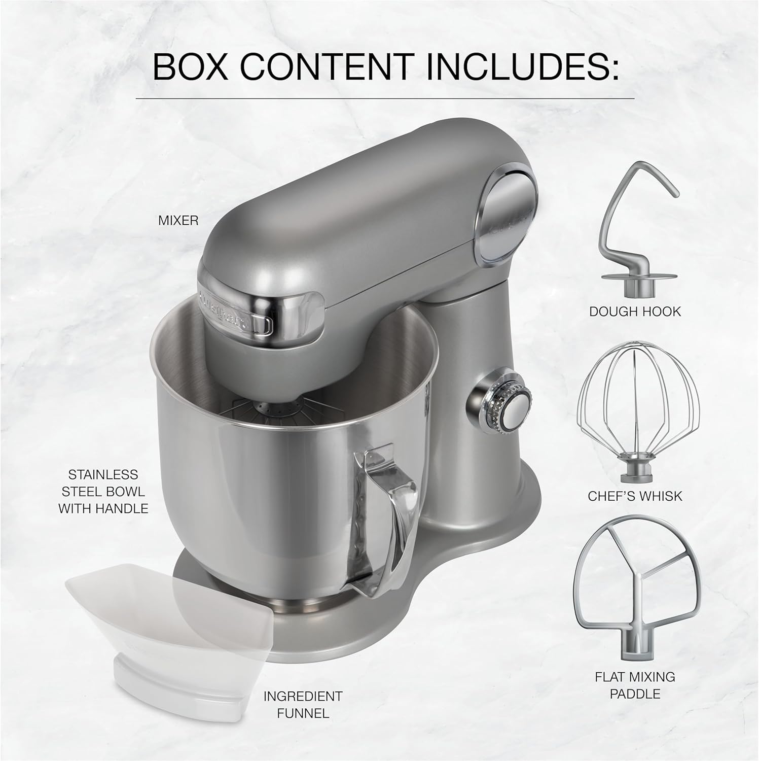 cuisinart stand mixer 6 5qt precision master™ silver sm 65bcc image 4