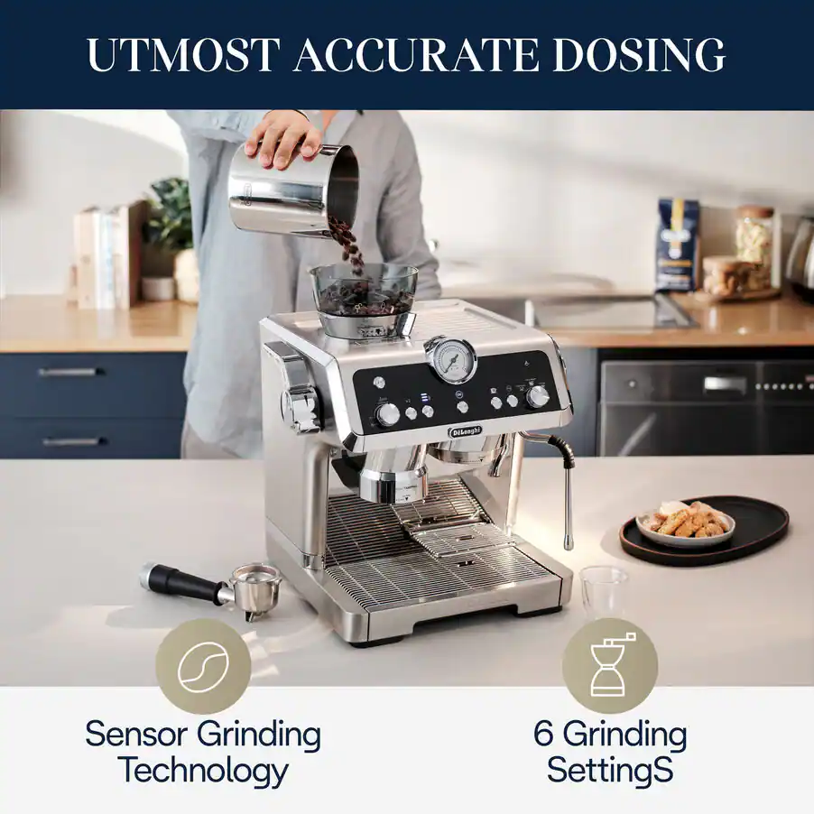 delonghi la specialista maestro ec9885m espresso maker 1450w with cold extraction technology stainless steel image 3