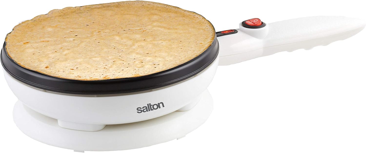 salton crepe tortilla maker 800w cordless white cm 1337 image 2