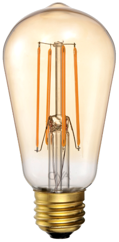 cna led 5 5st19 22k led st19 lamp 5 5w 450 lumens 40w amber white 2200k image 1