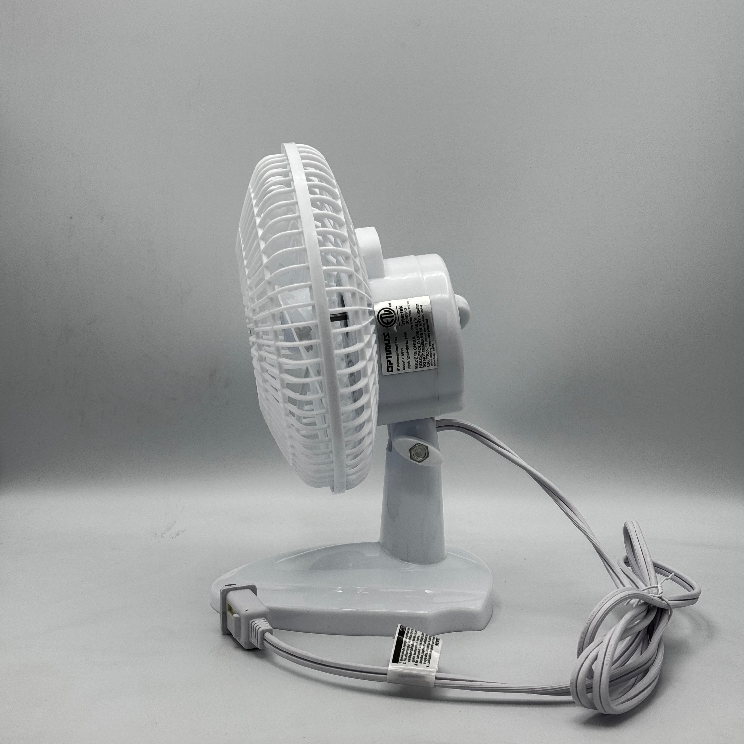 optimus f 0611 6 white personal desk fan image 4