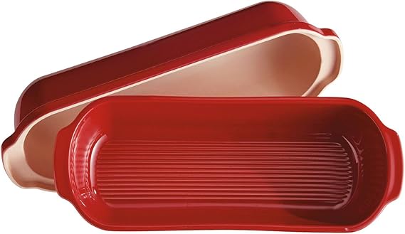 emile henry ceramic loaf pan 2 6l grand cru 39 5x16x15cm 91345503 image 2