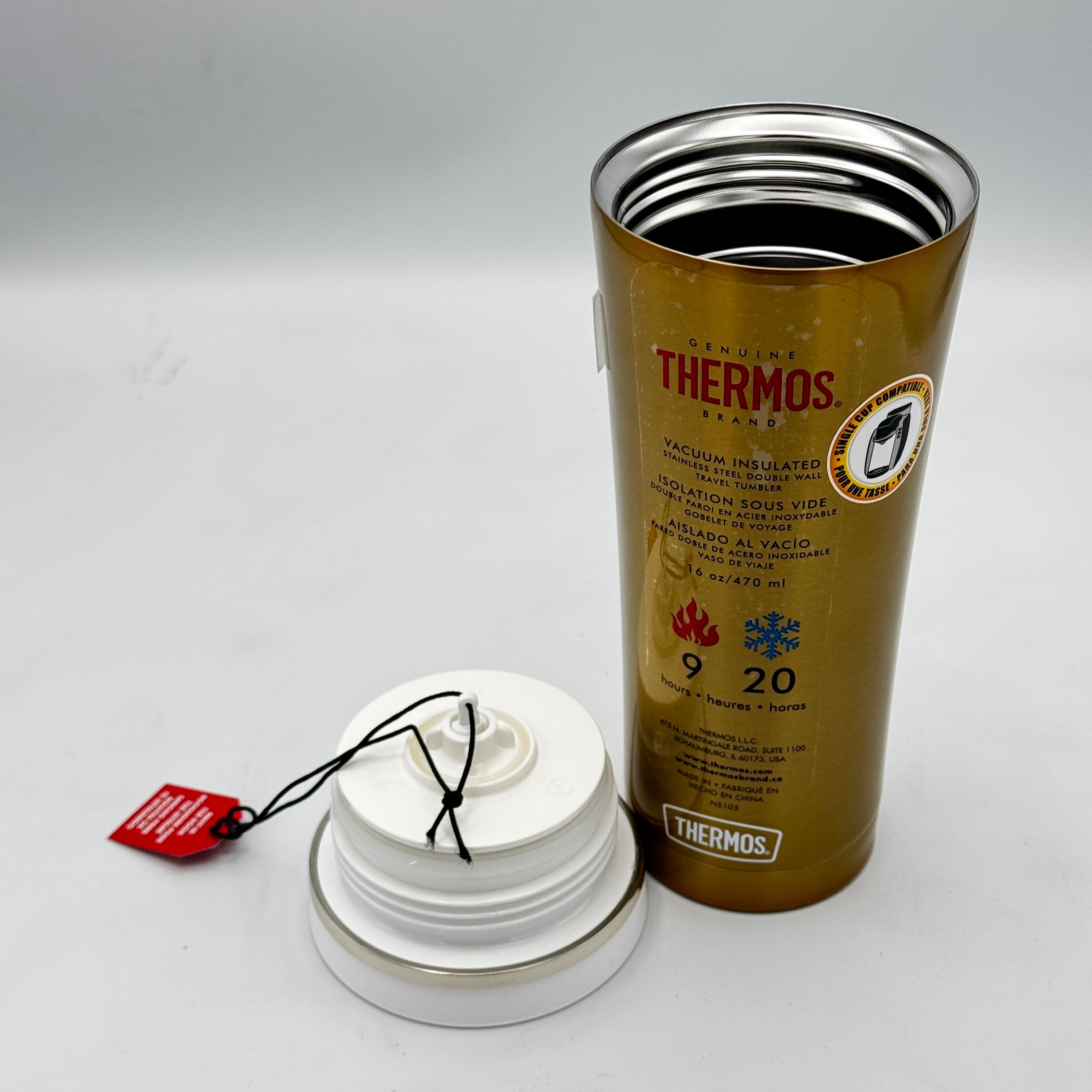 thermos ns 105 series 470ml travel mug gold image 2