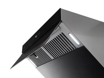 sakura kitchen rangehood 30 wide with baffle filter polished s s dual dc motor touch screen r3311 30hs image 3