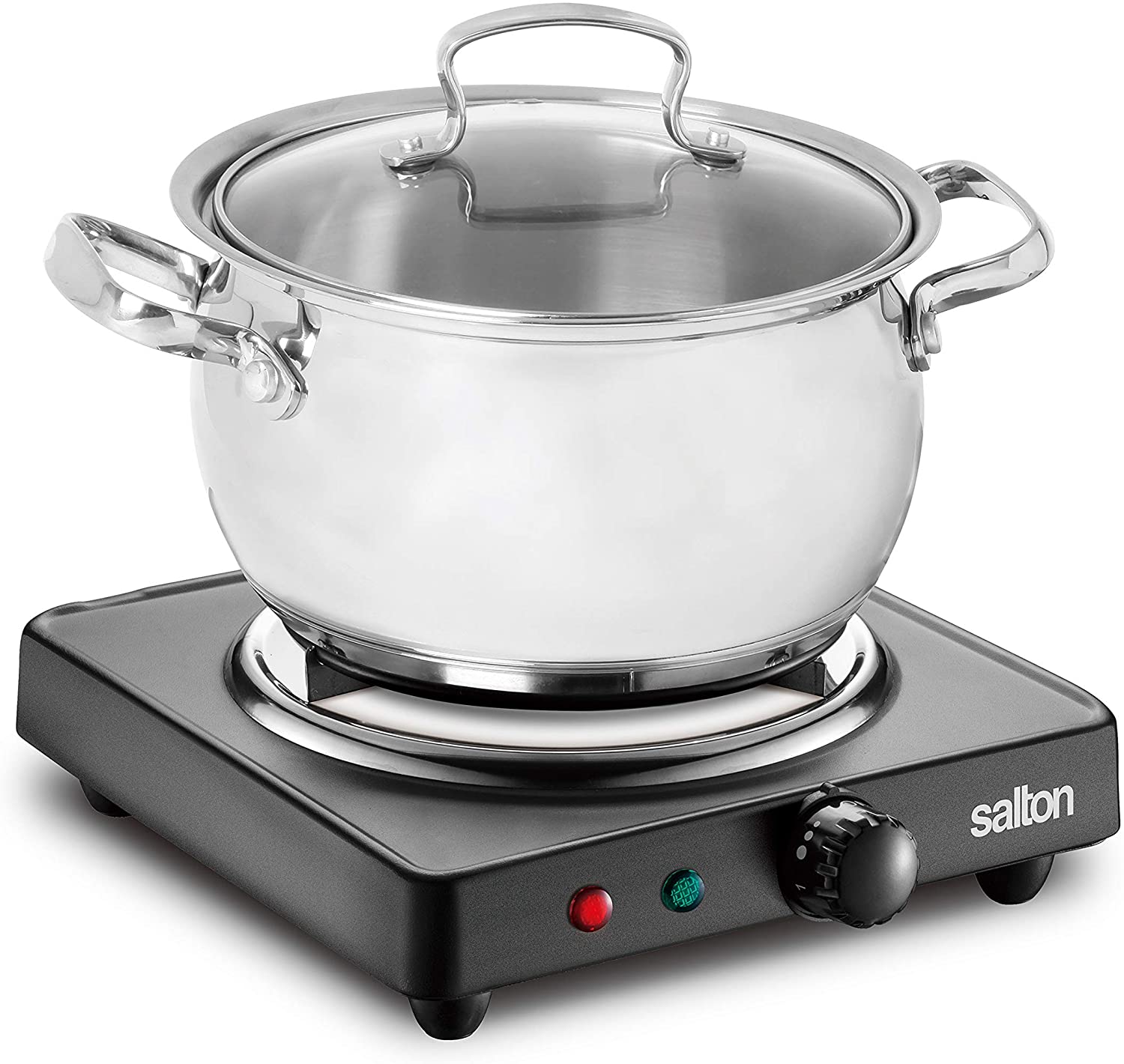 salton electric range single burner 1000w black hp 1940 image 4