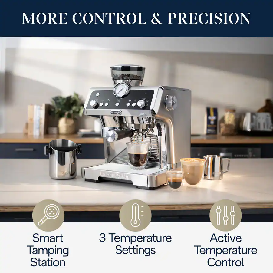 delonghi la specialista maestro ec9885m espresso maker 1450w with cold extraction technology stainless steel image 4