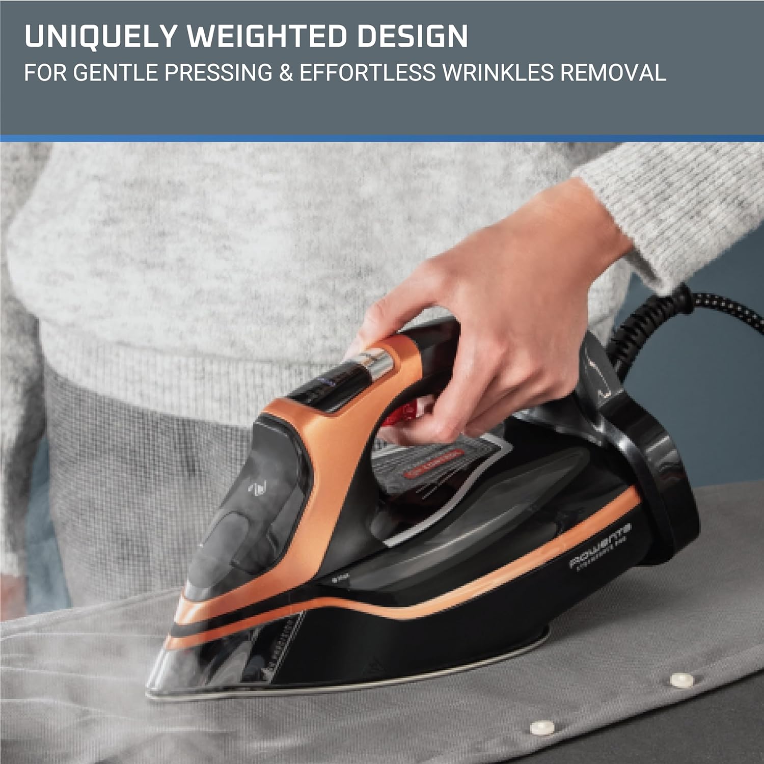 rowenta dw9540u1 steam iron steamforce pro 50g 250g min 1850w image 3
