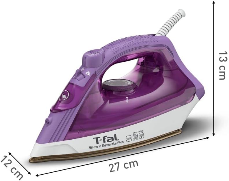 t fal steam iron steam essential plus 20g 100g min 1200w fv1955q1 image 2